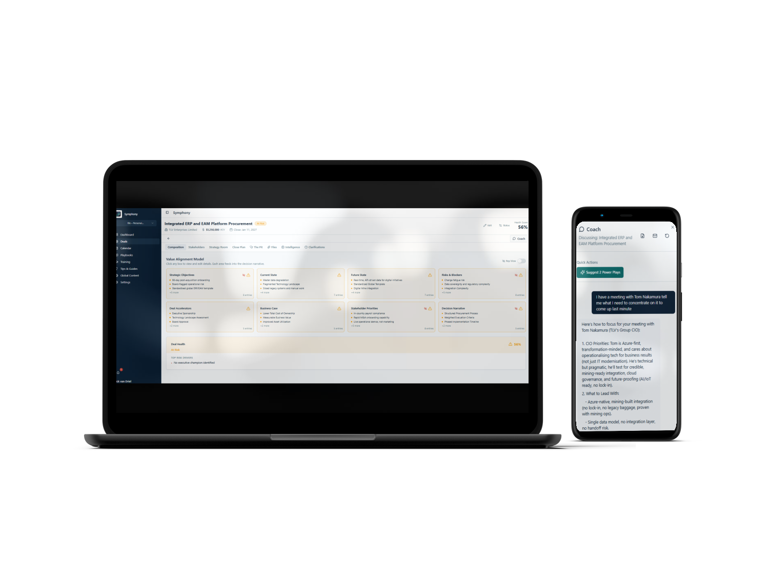 Symphony Deal Orchestration platform interface